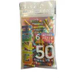 Gizeh Aktivkohlefilter Ø Slim Size 6mm Rainbow - Regenbogen