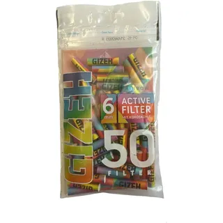 Gizeh Aktivkohlefilter Ø Slim Size 6mm Rainbow - Regenbogen