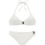 JETTE Triangel-Bikini, mit Zier-Accessoires, weiß