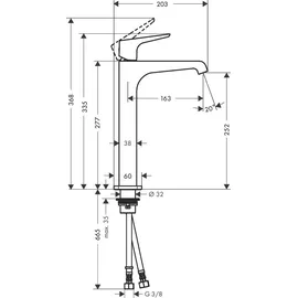 Hansgrohe Citterio E Einhandmischer Brushed Brass