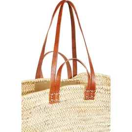 Marrakesch Orient & Mediterran Interior Palmera Shopper Leder Beige/Braun