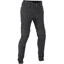 Lindstrands Lejen Damen Motorrad Jeans schwarz-grau, Größe 44