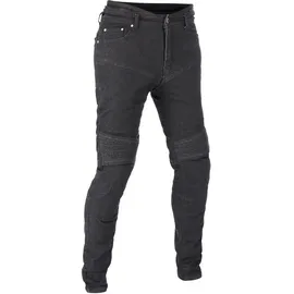 Lindstrands Lejen Damen Motorrad Jeans schwarz-grau, Größe 44