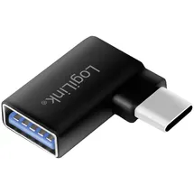 Logilink USB 3.2 Gen 1 (USB 3.0) Adapter [1x USB 3.2 Gen 1 Buchse A (USB 3.0) - 1x USB 3.2 Gen 1 Stecker C (USB 3.0)] AU0055 90°