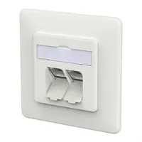 Metz CONNECT E-DAT C6A IDC 2 Port UP, verkehrsweiß