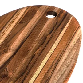 Teakhaus Schneidebrett Elegant Oval Holz 1 41 x 27 x 1,5 cm Braun