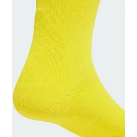 adidas Football Cushioned Performance Crew Socken 37-39 Gelb/Weiß