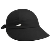 Seeberger Schildkappe aus 100% Baumwolle mit Schleife hinten Schwarz