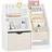SoBuy Kinderregal KMB119 80 x 80 x 40 cm Kiefer weiß