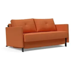 Schlafsofa Kuda Kunstfaser H:67cm/B:154cm/T:103cm Rot klappbar modern