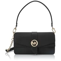 Michael Kors Greenwich Medium Saffiano Leather Shoulder Bag black