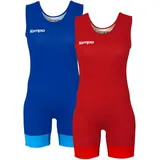 2er Pack Kempa Ringeranzug Damen royal/rot L