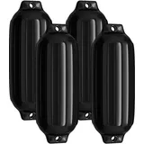 Costway Fender 4 Stück 50 x 14 cm schwarz