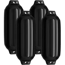 Costway Fender 4 Stück 50 x 14 cm schwarz