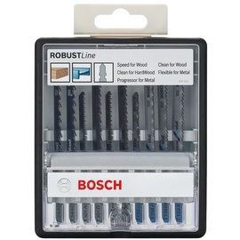 Bosch Professional Robust Line Holz Metall Stichsägeblatt-Set 10-tlg. (2607010542)