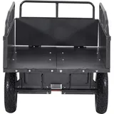 Mophorn - Kippanhänger mit 226,79 kg Kapazität, 142x76x70 cm Transportanhänger für atv-utv, ausgestattet mit 35,56 cm Reifen, bedienbar per Handzug