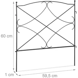 Relaxdays 10041702 Gartenzaun