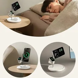Anker MagGo Wireless Charging Station (3-in-1, Dock Stand) weiß
