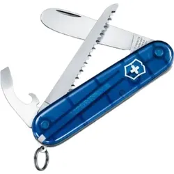 Victorinox My First Victorinox Kindertaschenmesser - 9 Funktionen - Transparent Blau - inklusive Halsband