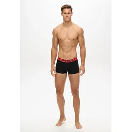 Superdry Trunk Boxershorts Ath Grey Feeder / Black Stripe / Black L 3er Pack