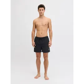 JACK & JONES Badeshorts JPSTMAUI TROPIC SOLID Schwarz XXL