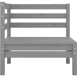 vidaXL Garten-Lounge-Set 3-tlg. grau Kiefer