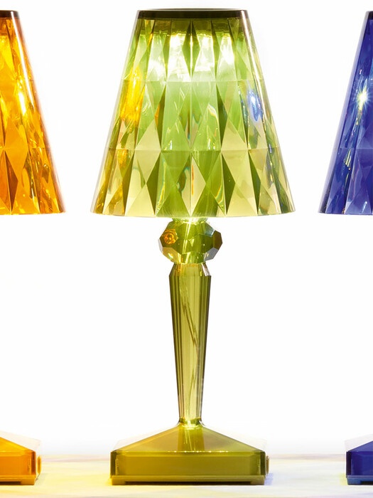 Kartell Lampe LED à poser Battery, Designer Ferruccio Laviani, 22x13x13 cm