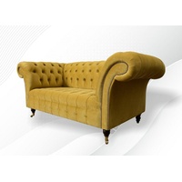 JVmoebel Chesterfield-Sofa, Chesterfield 2 Sitzer Design Sofa Couch 160 cm