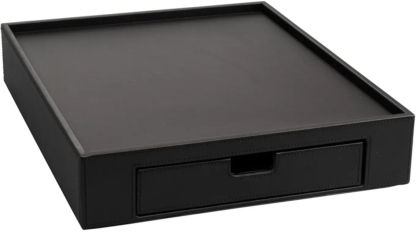 Aliseo LONDONER NOIR Tablett mit Schublade groß