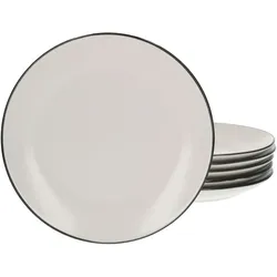 6er Set Dessert- Kuchenteller 19,5cm Campo creme
