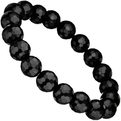Armband JOBO, schwarz, Armbänder, Damen, Materialmix, mit Onyx
