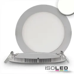 ISOLED LED Downlight, 9W, rund, ultra flach,silber, neutralweiß, dimmbar ISO-114900