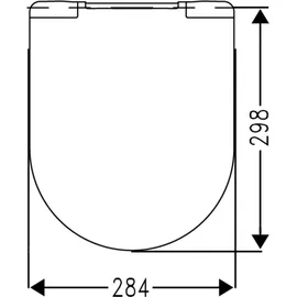 Vigour DERBY Urinal spülrandlos und Wand WC mit SoftClose Deckel