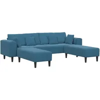VidaXL Samt Sofa mit Kissen mit Kissen 3 pcs