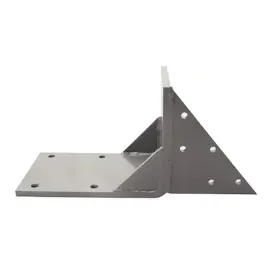 Mendler 2er-Set Dachsparrenadapter für Kassetten-Markise T122 T123, Dachsparren Halterung Adapter ~ grau