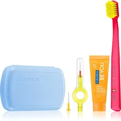 Curaprox Travel Set Kosmetik-Reiseset für Zähne, Zunge und Zahnfleisch Blue