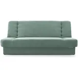 e-meubles Möblo Schlafsofa Mintgrün, Holz, 192x85x92 cm, Wohnzimmer Sofas - Couches, Schlafsofas