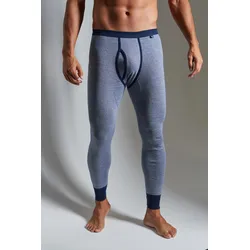 Lange Unterhose, (Packung, 2 St.), modische Optik: Jeans meliert, tolle Qualität, Gr. 5, marine, , 303468-5
