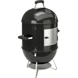 3-in-1-smoker Mit 3 Grillrosten, Eingebautem Thermometer, Einstellbarer Belüftung, 62,5 X 47,5 X 91 Cm, Schwarz, Ideal Zum Grillen Und Schmoren.