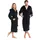ZOLLNER Bademantel Unisex Schwarz XXL
