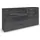 Rauch Kombikommode 200 x 100 x 42 cm Glas Basalt / Schwarz