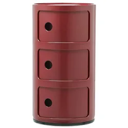 Kartell Componibili 3 Elemente Container bordeaux