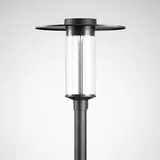Trilux LED-Mastaufsatzleuchte Aluminium IP65 1000 lm grau