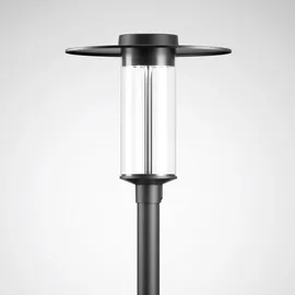 Trilux LED-Mastaufsatzleuchte Aluminium IP65 1000 lm grau