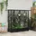 vidaXL Hochbeet mit Rankgitter und Dach 164 x 40 x 123 cm Schwarz