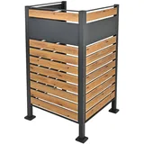 ML-Design Mülltonnenzaun 91 x 91 x 150 cm anthrazit