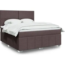 vidaXL Boxspringbett 180 x 200 cm Dunkelbraun