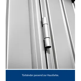 Hörmann Gerätehaus Berry Classic 2,59 x 2,48 m Weißaluminium