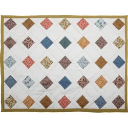 Melua Decke 152 cm mit Rautenmuster