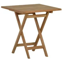 MiaMöbel Teak Esstisch/Klapptisch 70x70cm Massivholz Teak